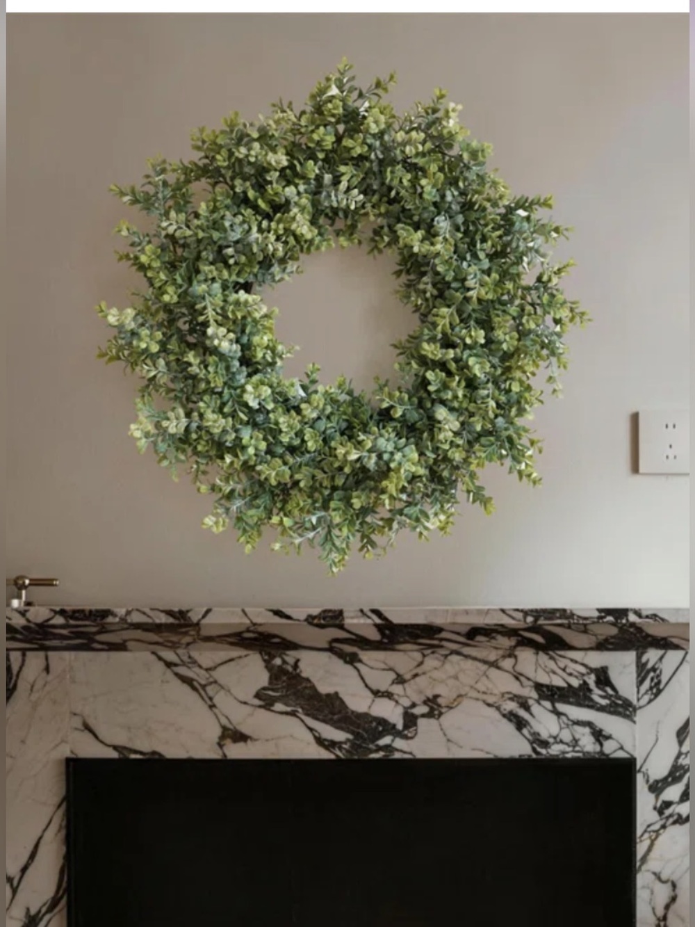 Green Boxwood Wreath -